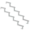 Vinuovo Accessoire D'Escalier<Pack 2 pièces - Limon acier galvanisé 5 marches - H 85cm - Option contremarches