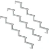 Vinuovo Accessoire D'Escalier<Pack 3 pièces - Limon acier galvanisé 5 marches - H 85cm - Option contremarches