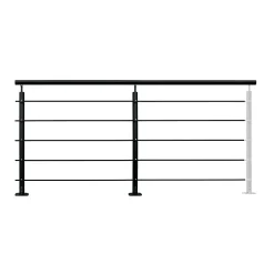 Fortia Garde-Corps, Balustrade<Pack balustrade Barranco horizontale à plat aluminium noir