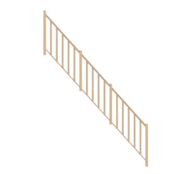 Fortia Pack balustrade verticale hêtre coloris naturel h.105,8 cm x l.346,8 cm- Garde-Corps, Balustrade