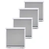 Volet-Moustiquaire Moustiquaire Pour Fenêtre<Pack éco de 4 moustiquaires enroulables H145 cm x L 100 cm alu blanc