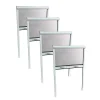 Volet-Moustiquaire Moustiquaire Pour Fenêtre<Pack éco de 4 moustiquaires enroulables alu H170 cm x L160 cm blanc