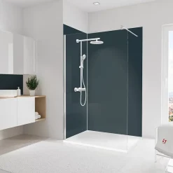 Schulte Panneau Mural De Salle De Bains<Pack de 2 panneaux muraux de salle de bain l.120+90 x H.210 cm, anthracite, DecoDesign
