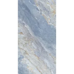 Schulte Panneau Mural De Salle De Bains<Pack de 2 panneaux muraux de salle de bains l.100 x H.255 cm, effet marbre bleu, DécoDesign Softtouch