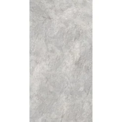 Schulte Pack de 2 panneaux muraux de salle de bains l.100 x H.255 cm, effet pierre gris et argenté , DécoDesign Softtouch- Panneau Mural De Salle De Bains