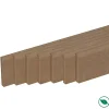 Forestea Moulure<Pack de 7 plinthes bord arrondi MDF brut 2200 x 50 x 9 mm