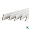Forestea Moulure<Pack de 5 plinthes bord arrondi MDF revêtues blanc 2200 x 68 x 9 mm