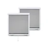 Volet-Moustiquaire PACK ECO de 2 moustiquaires Enroulables ALU H145 cm x L100 cm Blanc- Moustiquaire Pour Fenêtre