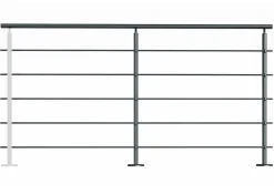 Kordo Pack garde-corps : prêt à poser à plat Prestio ral 7016- Garde-Corps, Balustrade