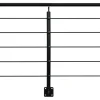 Burger Garde-Corps, Balustrade<Pack garde-corps Opalu noir pose en applique 2m