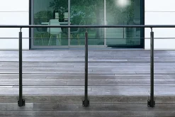 Burger Garde-Corps, Balustrade<Pack garde-corps Opalu noir pose en applique 2m