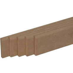 Forestea Moulure<Pack promotionnel de 5 plinthes MDF brut 2000 x 57 x 9 mm