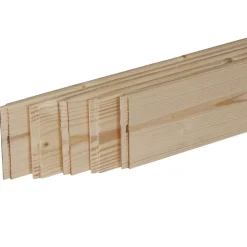 Forestea Moulure<Pack promotionnel de 5 plinthes sapin massif petits noeuds bord droit 2050 x 68 x 9 mm