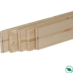 Forestea Moulure<Pack promotionnel de 5 plinthes sapin massif bord rond 2050 x 95 x 9 mm %