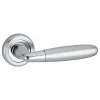 Thirard Paire de béquilles Mirella2 pour porte, carré 7mm, chromé brillant/satiné -- Poignée De Porte