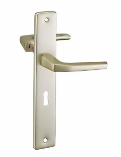 Thirard Poignée De Porte<Paire de béquilles pour porte, carré 8mm + 1 plaque carré 8 x 56mm, trou de clé -