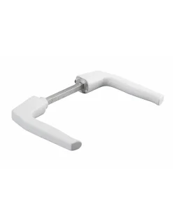 Thirard Paire de béquilles pour porte, carré 7x100mm, 1 portée, blanc -- Poignée De Porte