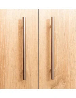 Thirard Paire de poignée pour porte battante, entr'axe 300mm, inox -- Poignée De Porte