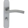 Klose Besser Poignée De Porte<Paire de Poignées de porte Inox 304 sur Plaque "Romy Vague" - Condamnation sans voyant