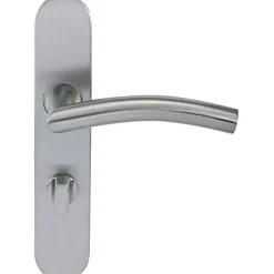 Klose Besser Poignée De Porte<Paire de Poignées de porte Inox 304 sur Plaque "Romy Vague" - Condamnation sans voyant