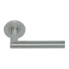 Klose Besser Paire de Poignées de porte sur Rosaces Rondes " Elsa Angle Vif " inox 304 - Sans rosaces de fonction- Poignée De Porte