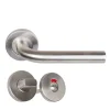 Klose Besser Poignée De Porte<Paire de poignées sur rosaces "Elsa en L" - Inox 304 - +1 Paire de rosaces condamnation + voyant