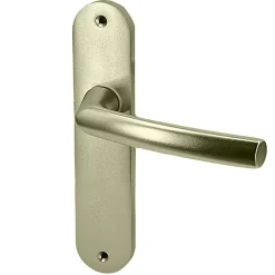 Autres Paire de poignées sur plaques aluminium blindé 190 mm porte intérieur sans clés Bricard Osmose- Poignée De Porte