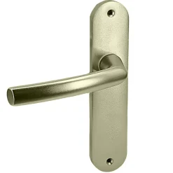 Autres Paire de poignées sur plaques aluminium blindé 190 mm porte intérieur sans clés Bricard Osmose- Poignée De Porte
