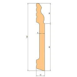Eternal Parquet Plinthe Bois|Plinthe Bois<Palette 90ML de plinthes DUCALE en EqualWood HI-TEC POLYMERE 120x15x2000mm - BLANC