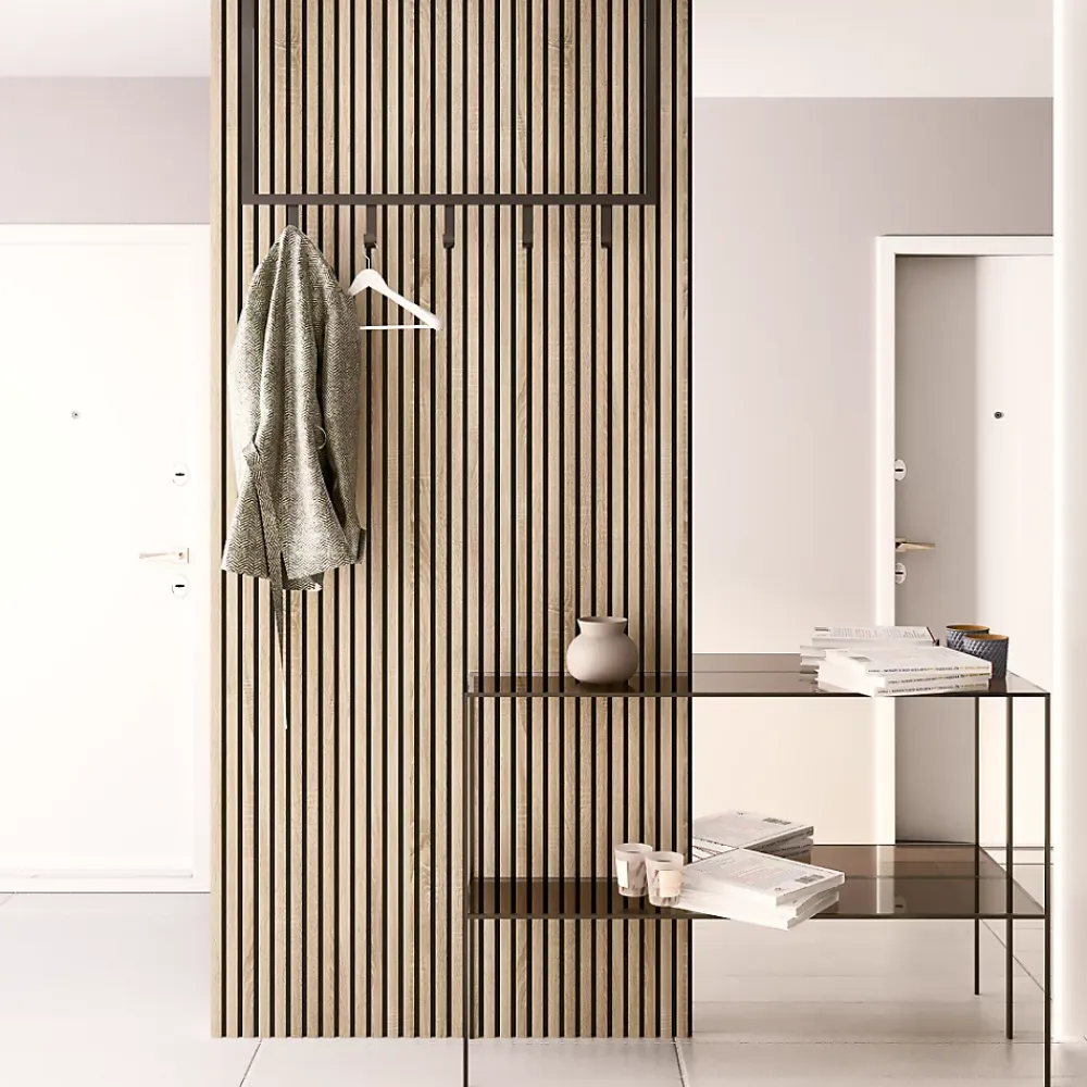 Protocole Pro Panneau acoustique décoratif BELLA PRO MDF avec feutrine2780 mm lot de 2 atténue la réverbération.- Panneau Décoratif En Bois
