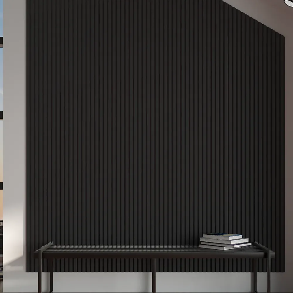 Protocole Pro Panneau acoustique décoratif BELLA PRO MDF avec feutrine2780 mm lot de 2 atténue la réverbération.- Panneau Décoratif En Bois