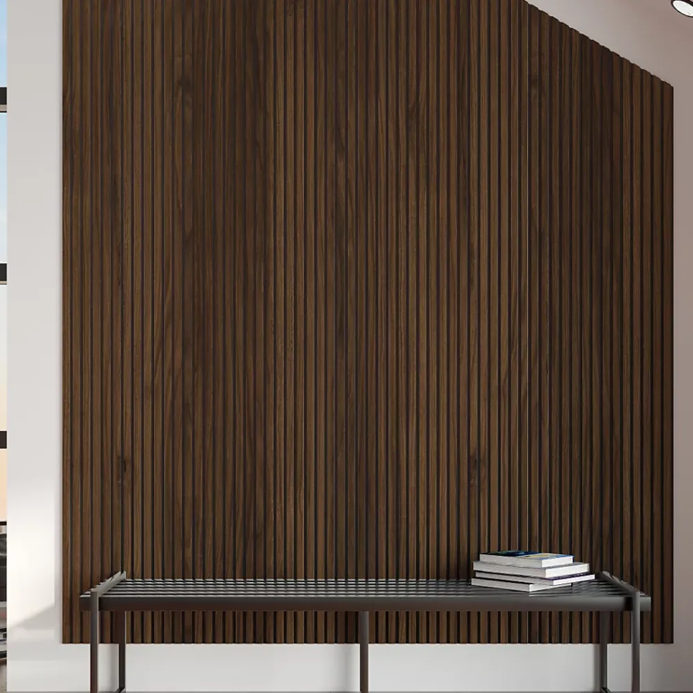 Protocole Pro Panneau acoustique décoratif BELLA PRO MDF avec feutrine2780 mm lot de 2 atténue la réverbération.- Panneau Décoratif En Bois