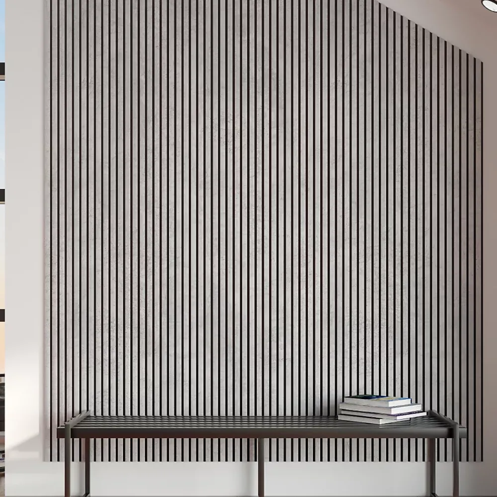 Protocole Pro Panneau acoustique décoratif BELLA PRO MDF avec feutrine2780 mm lot de 2 atténue la réverbération.- Panneau Décoratif En Bois
