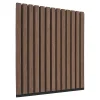 House Nordic Panneau Acoustique en Noyer - Lot de 2 Panneaux 520x520x22 mm- Panneau Décoratif En Bois