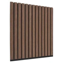 House Nordic Panneau Acoustique en Noyer - Lot de 2 Panneaux 520x520x22 mm- Panneau Décoratif En Bois