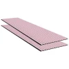 Ps Global Company Panneau Acoustique 21mm - Rose - Feutrine Noire - 240x60cm - Lot de 2- Panneau Tasseau Bois