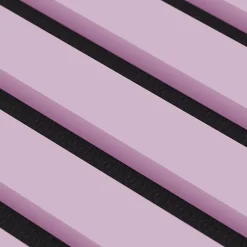 Ps Global Company Panneau Acoustique 21mm - Rose - Feutrine Noire - 240x60cm - Lot de 2- Panneau Tasseau Bois