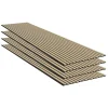 Ps Global Company Panneau Tasseau Bois<Panneau Acoustique 11mm - Chêne - Feutrine Noire - 240x60cm - Lot de 4