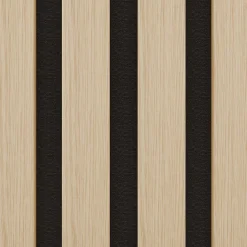 Ps Global Company Panneau Tasseau Bois<Panneau Acoustique 11mm - Chêne - Feutrine Noire - 240x60cm - Lot de 4