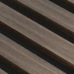 Ps Global Company Panneau Tasseau Bois<Panneau Acoustique 21mm - Noyer Foncé - Feutrine Noire - 240x60cm - Lot de 2