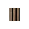Silamp Panneau Décoratif En Bois<Panneau Acoustique Mural Tasseaux Noyer, Fond Noir - Échantillon 15x12 cm -