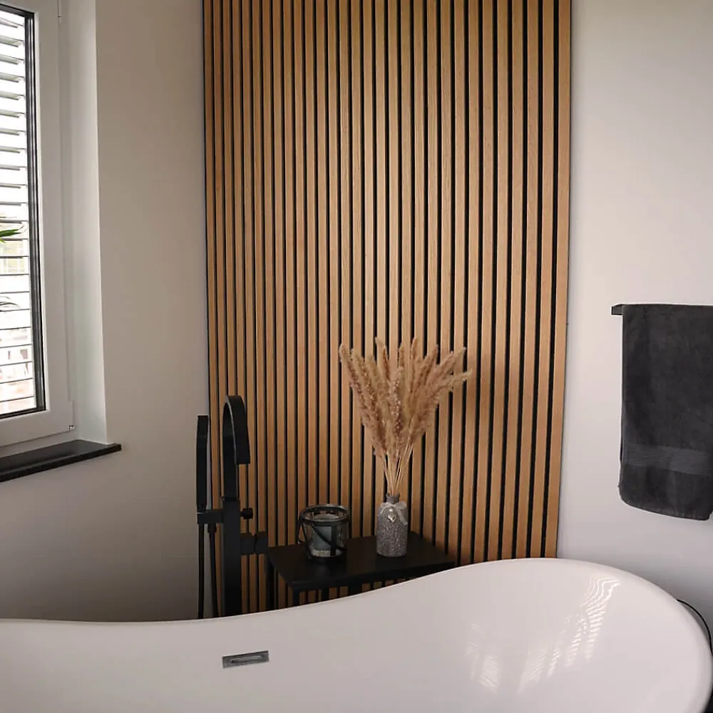 Brand Home Deluxe Panneau acoustique SONIC - 240 x 40 cm- Panneau Décoratif En Bois