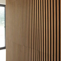 Brand Home Deluxe Panneau acoustique SONIC - 240 x 40 cm- Panneau Décoratif En Bois