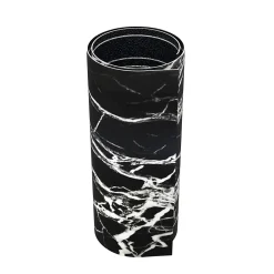 Wall Fashion Panneau Adhésif Décoratif Effet Marbre Noir et Blanc 250 x 120 x 0,3 cm- Lambris Mural