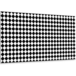 Tulup Panneau autocollant 100x50 cm Damier incliné 1 pcs- Panneau Mural Décoratif