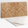 Tulup Panneau Mural Décoratif<Panneau autocollant 100x50 cm Parquet en bois 1 pcs