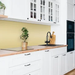 Tulup Panneau autocollant 100x50 cm Couleur jaune 1 pcs- Panneau Mural Décoratif