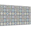 Tulup Panneau autocollant 100x50 cm Patchwork arabe 1 pcs- Panneau Mural Décoratif
