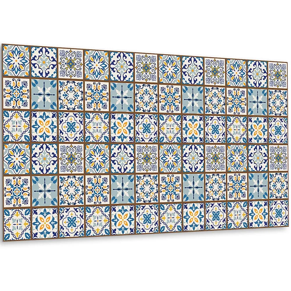 Tulup Panneau autocollant 100x50 cm Patchwork arabe 1 pcs- Panneau Mural Décoratif