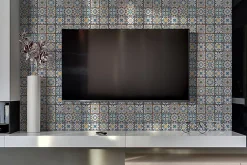 Tulup Panneau autocollant 100x50 cm Patchwork arabe 1 pcs- Panneau Mural Décoratif